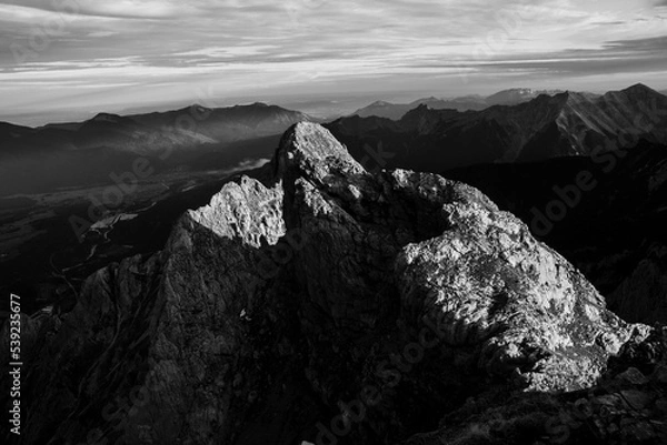 Obraz sunrise mountain range