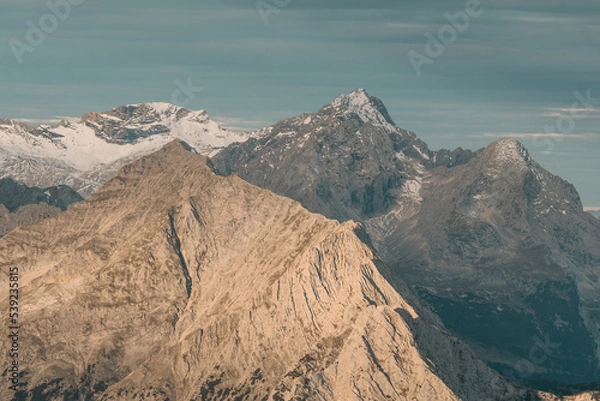 Obraz sunrise mountain range