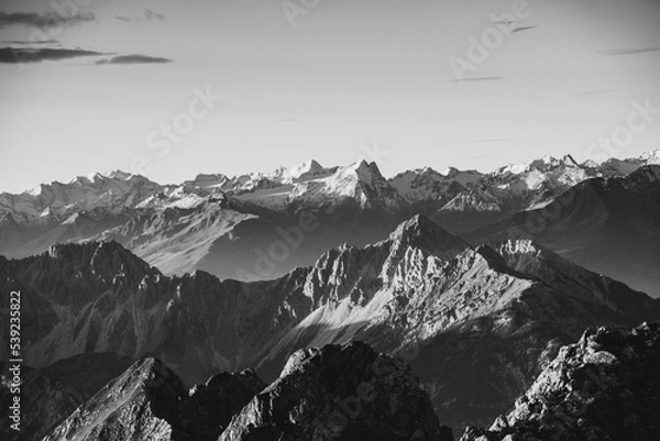 Obraz sunrise mountain range