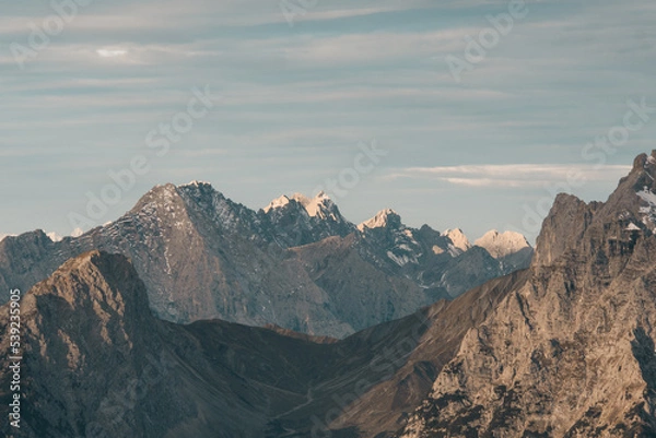 Obraz sunrise mountain range