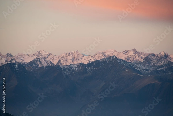 Obraz sunrise mountain range