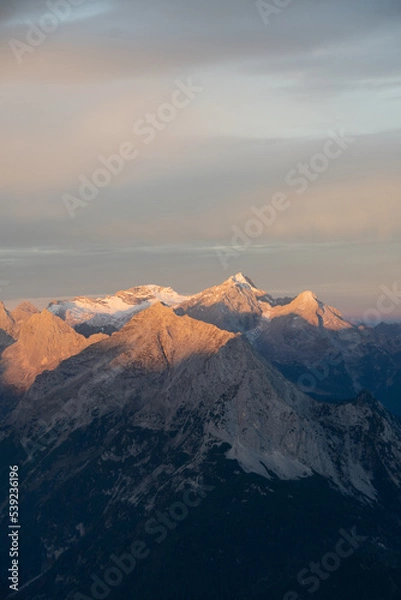 Obraz sunrise mountain range