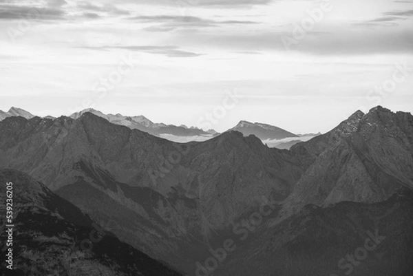 Obraz sunrise mountain range