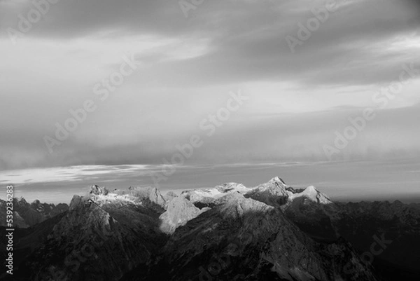 Obraz sunrise mountain range