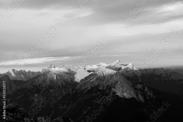 Obraz sunrise mountain range