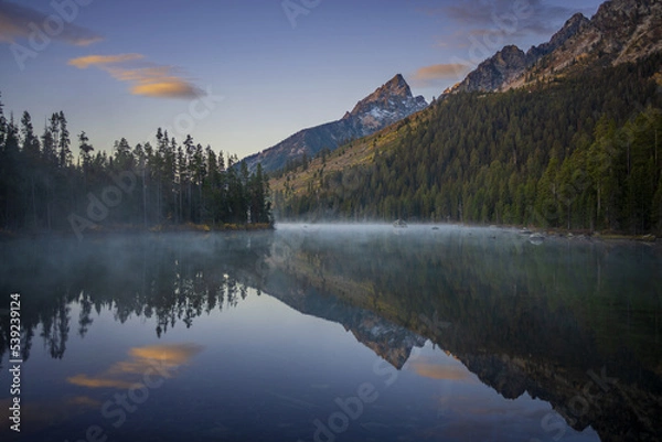 Obraz Foggy Mountain Reflection