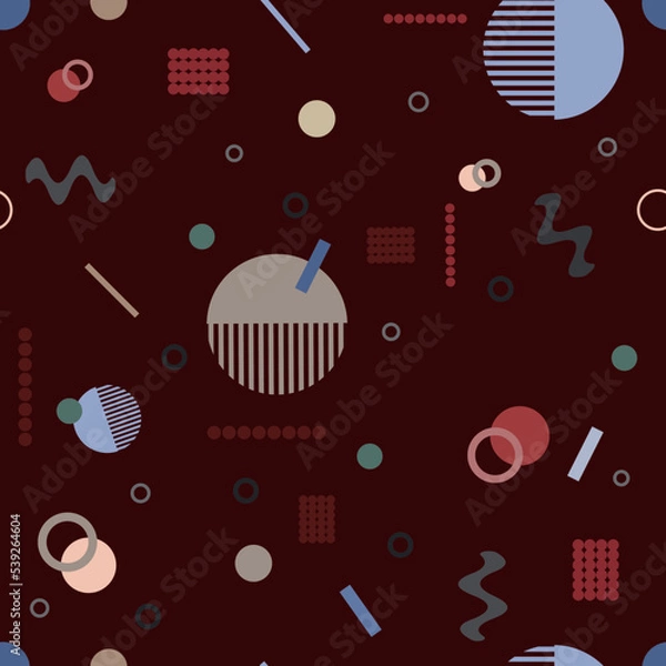 Fototapeta seamless pattern with geometric shapes