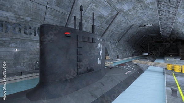 Obraz 潜水艦ドック