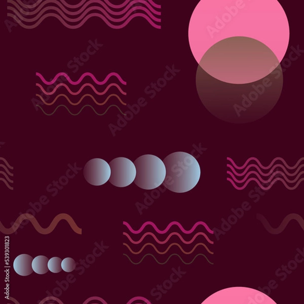 Fototapeta seamless pattern with circles