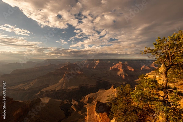 Obraz grand canyon sunset clouds