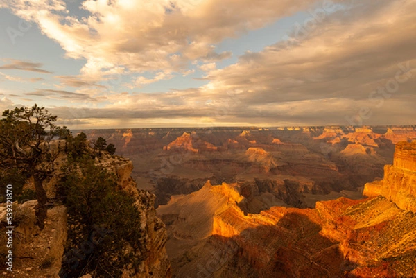 Obraz grand canyon sunset light