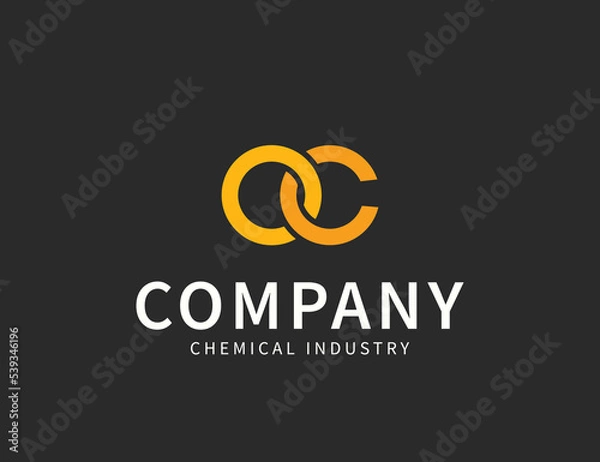 Obraz C letter logo design template