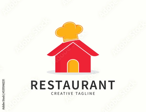 Obraz Restaurant logo design template