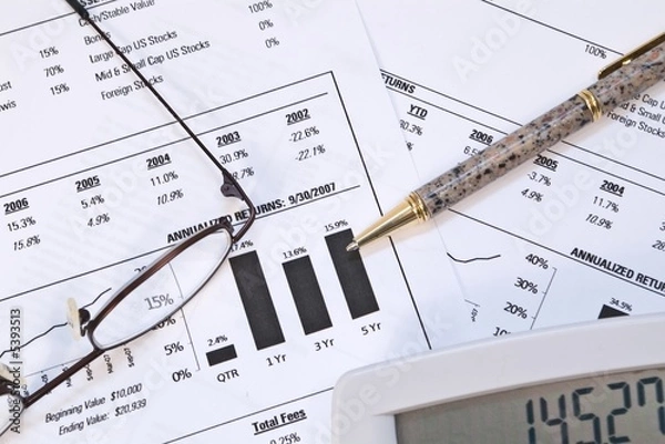 Obraz Tracking Financial Investments