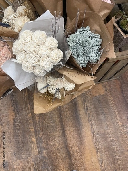 Obraz wedding bouquet on the table