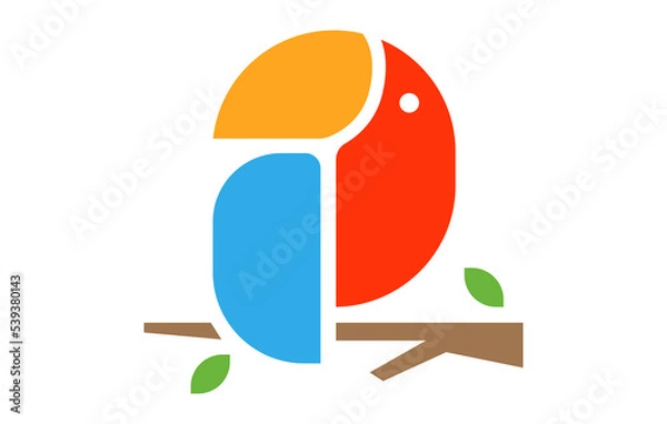 Fototapeta Parrot Toco Toucan Bird Logo Design Template