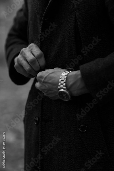 Obraz male portrait b/w