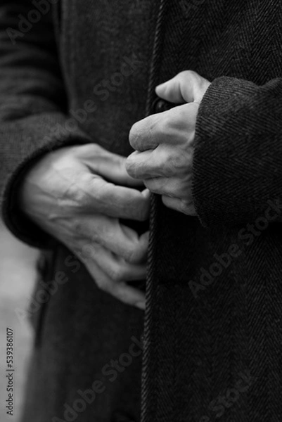 Obraz male portrait b/w