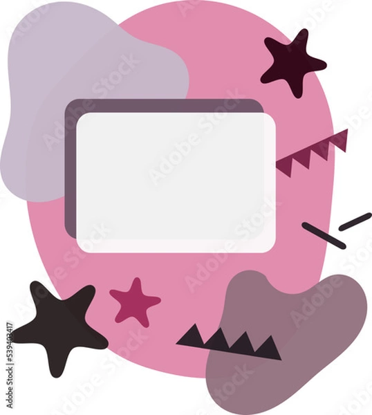 Obraz frame with stars