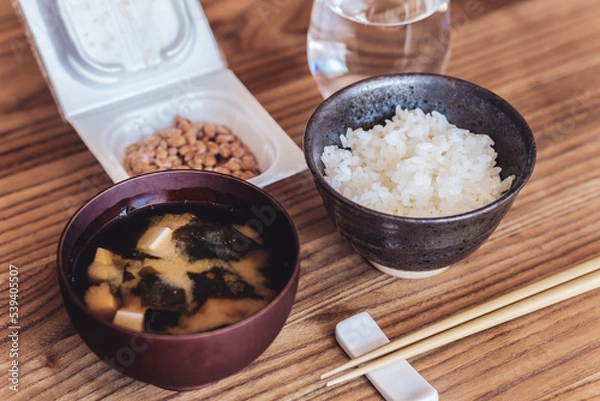 Fototapeta 質素な朝食（日本食）