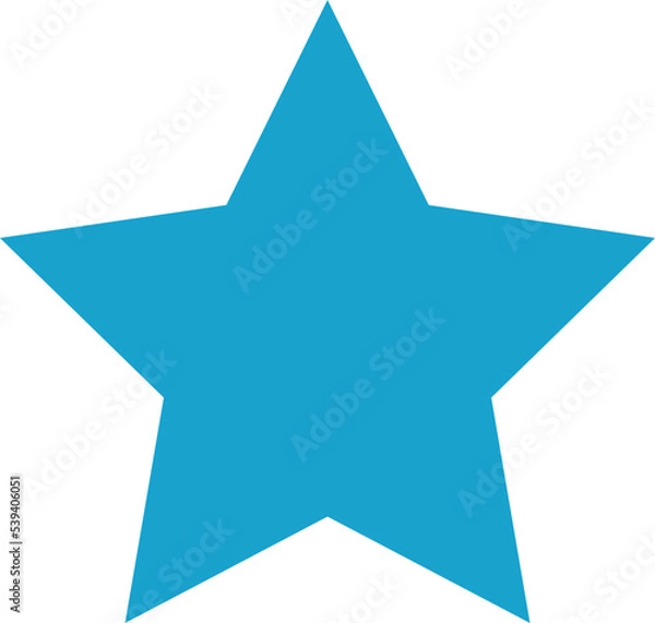 Obraz vector light blue star icon , Wallpaper