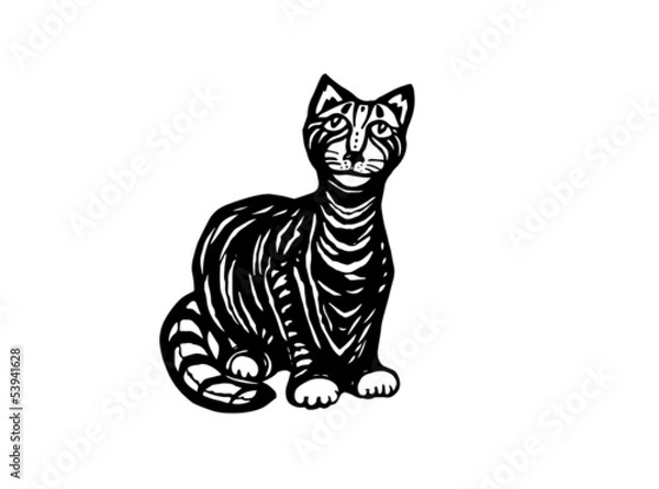 Fototapeta curious cat