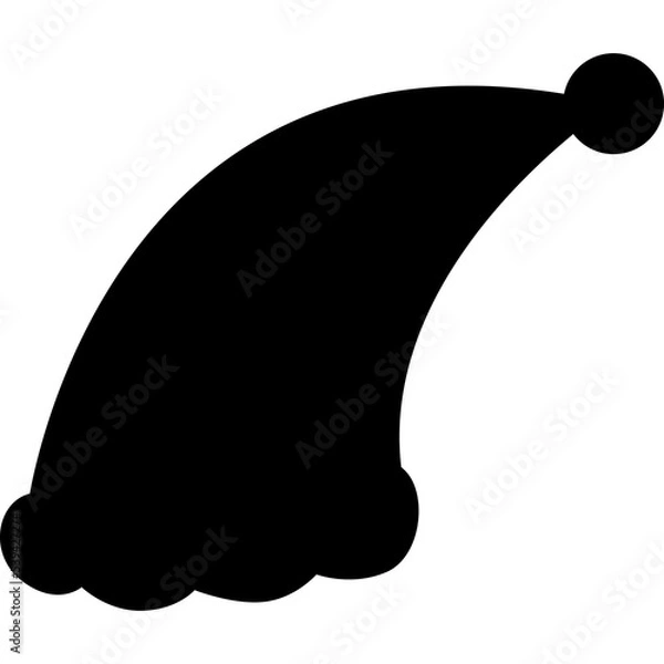 Fototapeta Christmas hat black