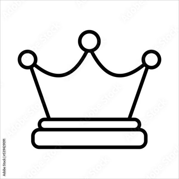 Obraz Crown Icon Logo Design Vector Template Illustration Sign And Symbol