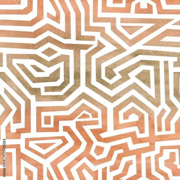 Obraz Abstract seamless pattern of broken lines. Background with stripes. Hand-drawn