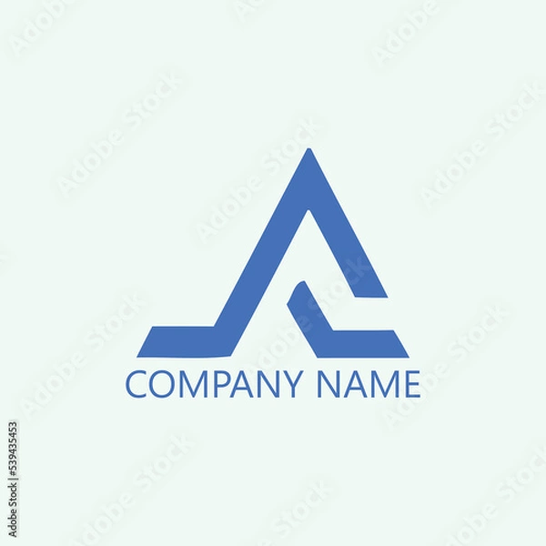 Obraz Vector elements company logo design for your. Flat Vector Logo Design Template Element.