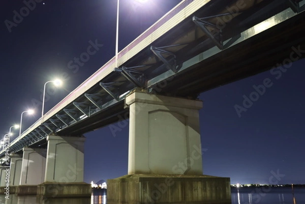 Obraz 琵琶湖と琵琶湖大橋