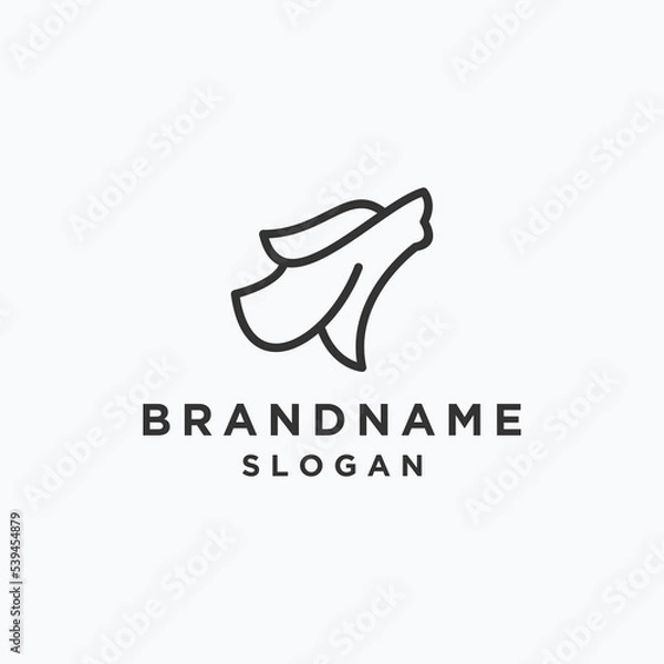 Obraz Head lion logo template vector illustration design