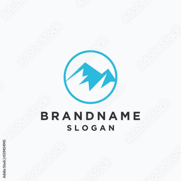 Obraz Mountain logo template vector illustration design