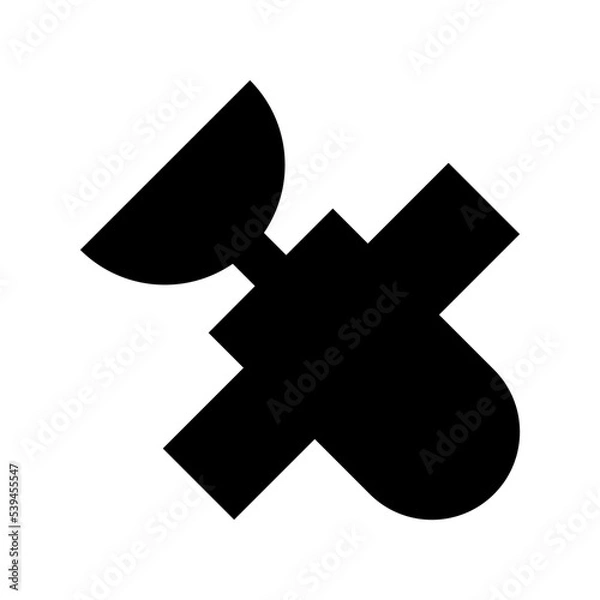 Fototapeta Satellite Flat Vector Icon