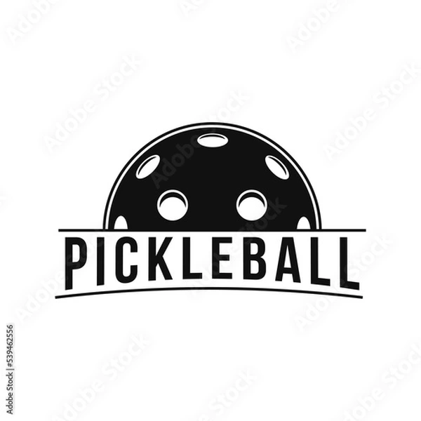 Obraz Pickleball logo icon with white background.