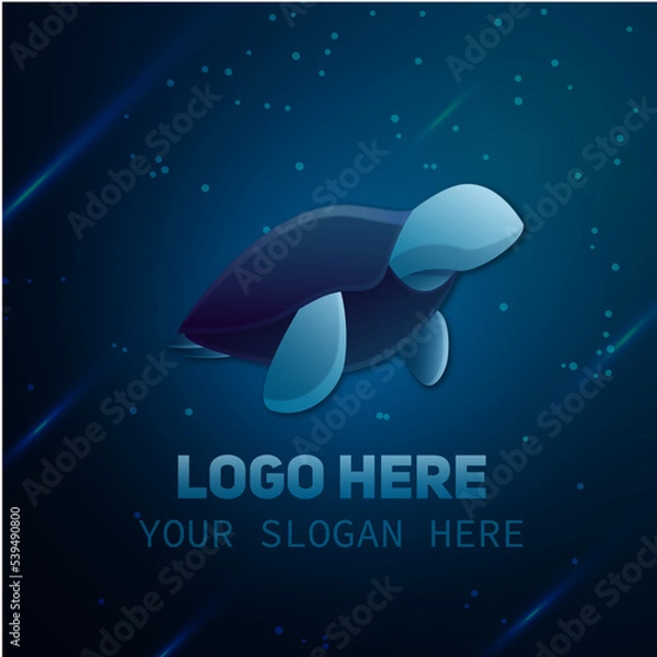 Fototapeta Turtle icon vector illustration