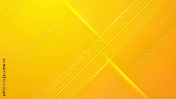 Fototapeta Modern orange and yellow abstract futuristic technology background. Abstract minimal orange background with geometric creative and minimal gradient trendy colors. Abstract colorful orange background