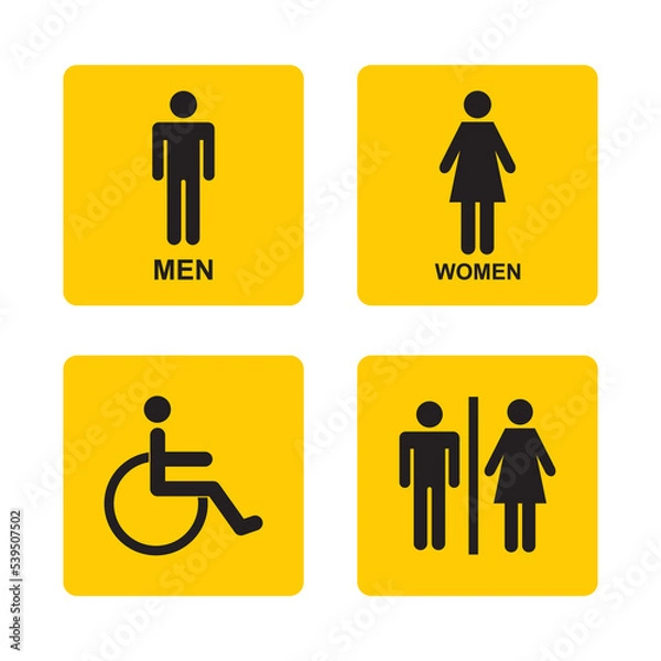 Obraz wc toilet vector icon