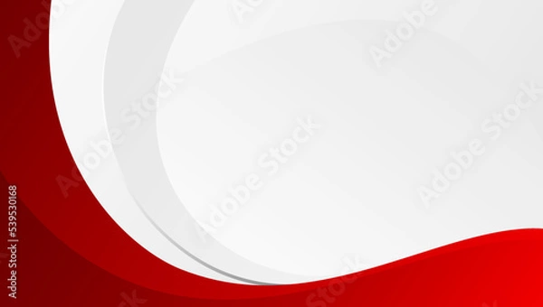 Obraz Red curve on a white background vector