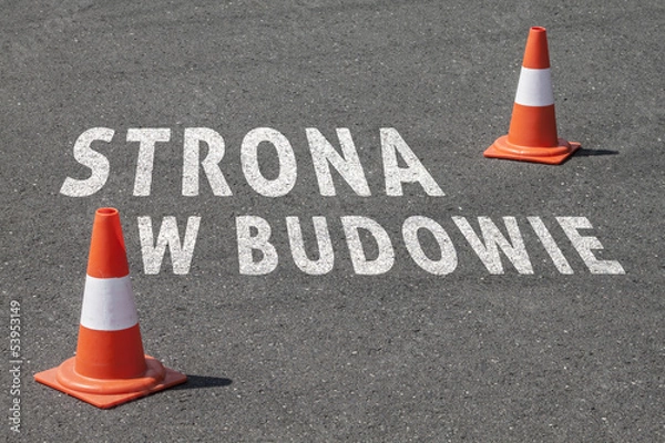 Obraz Strona w budowie