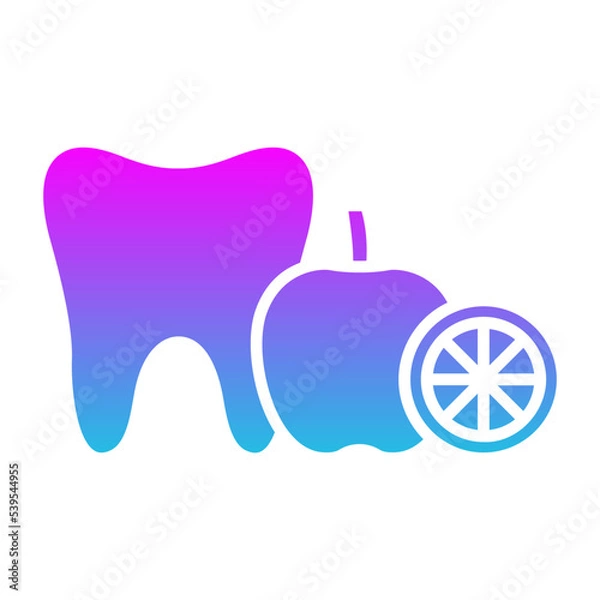 Obraz Nutrition Glyph Gradient Icon