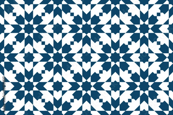 Obraz Geometric Islamic Seamless Pattern for decoration greeting card or interior. Vector Illustration.