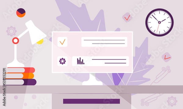 Obraz Freelancer workplace, work from home