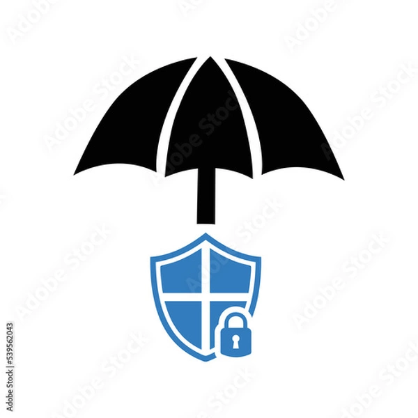 Fototapeta Security, protection, safe icon. Simple flat design Concept.