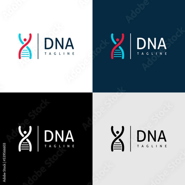 Fototapeta DNA. Logo template.	