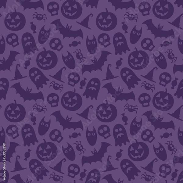 Fototapeta Halloween vector seamless pattern
