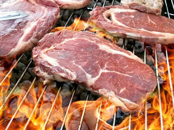 Fototapeta Steak grill