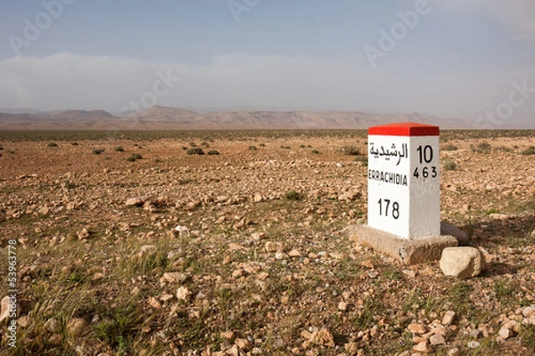 Obraz Borne kilométrique Errachidia