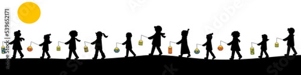 Obraz Lichterkinder St. Martin Laternenumzug