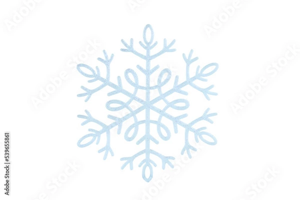 Obraz snowflake on white background